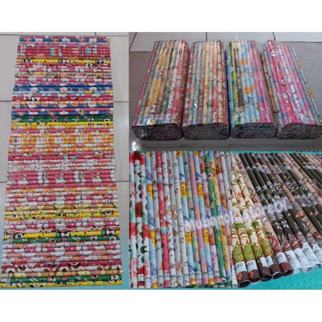 

Kertas Kado Kiky Sudah Di Gulung Isi 25 s/d 50 Motif Remaja/Anak