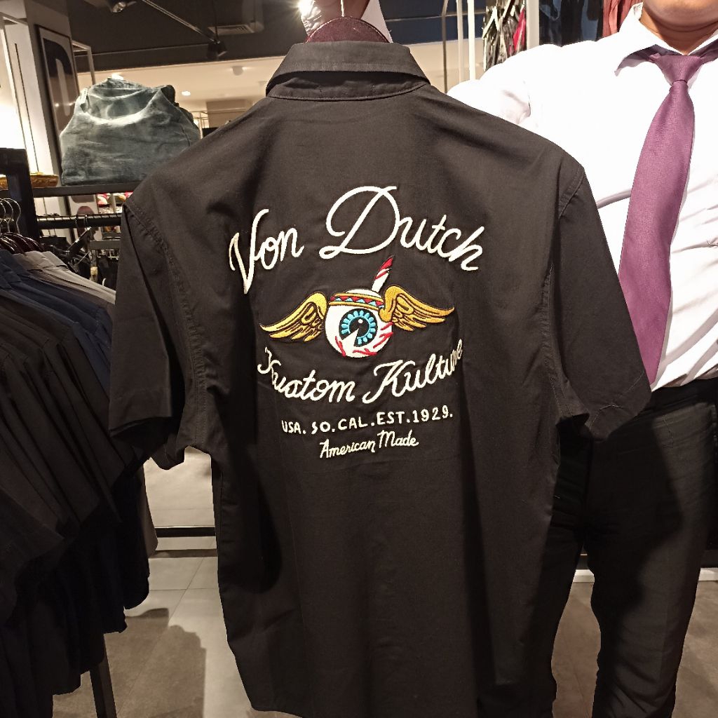 Kemeja Von Dutch Mens Black