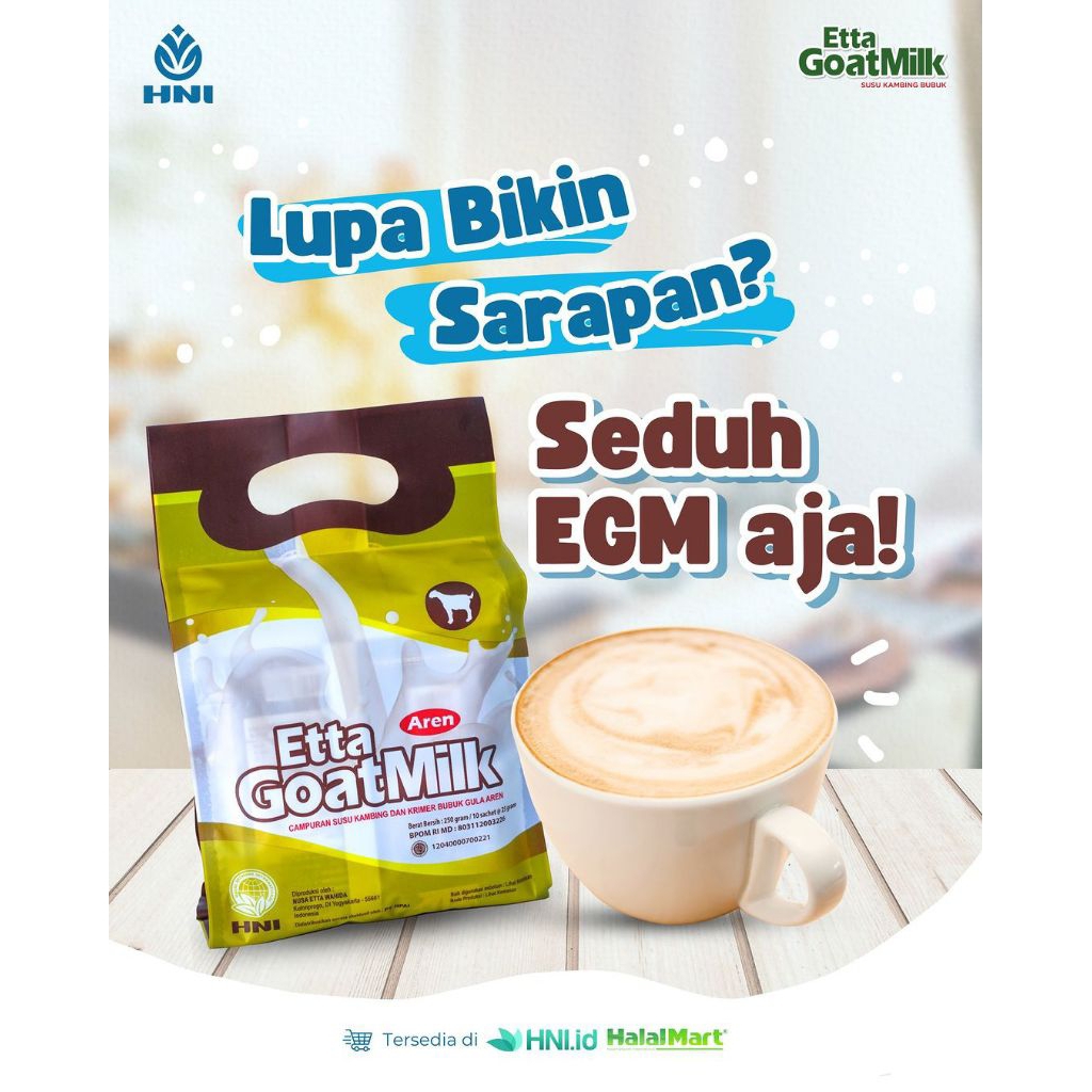 

Susu Kambing Gula Aren HNI @10Sachet