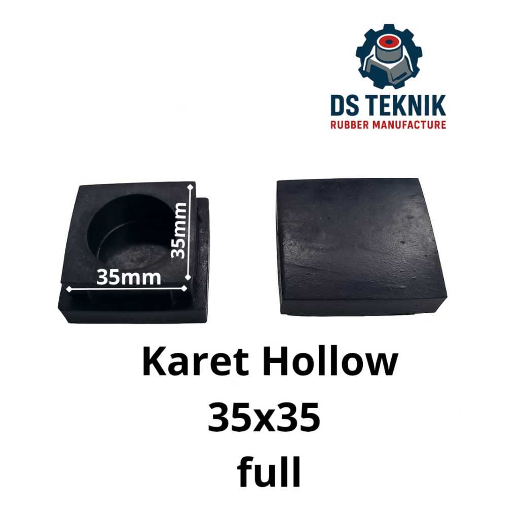 karet hollow 35x35 full/karet kaki kursi/karet kaki meja besi hollow