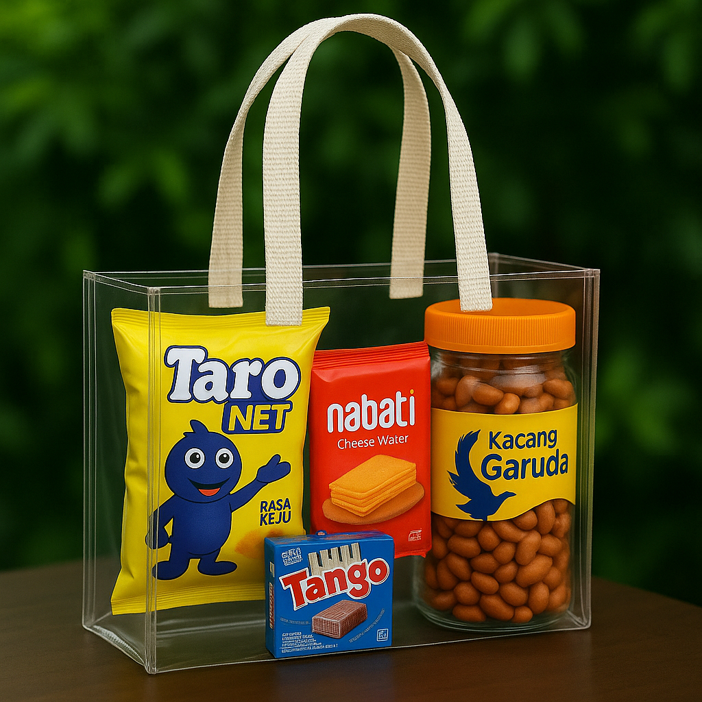 

Tas ultah SAKURA BENING Mika tas souvenir sakura bening 25x10x20