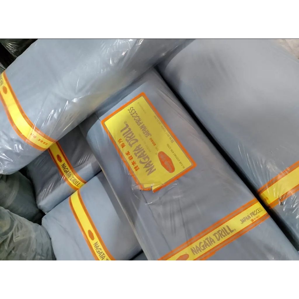 Kain Bahan Warna ABU Nagata Drill