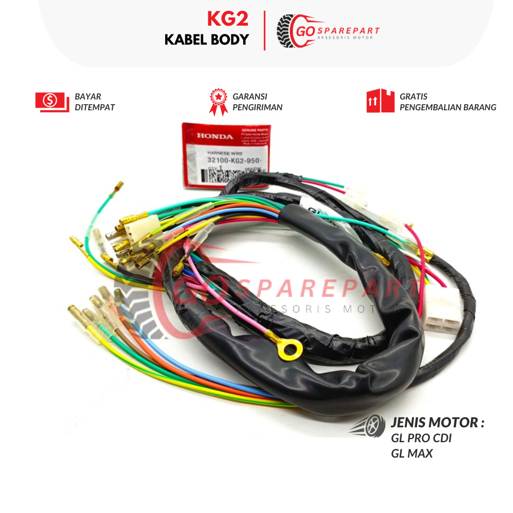 KG2 KABEL BODY MOTOR HONDA GL PRO / WIRING HARNESS MOTOR GL PRO / KABEL SET MOTOR / SUKU CADANG KABE