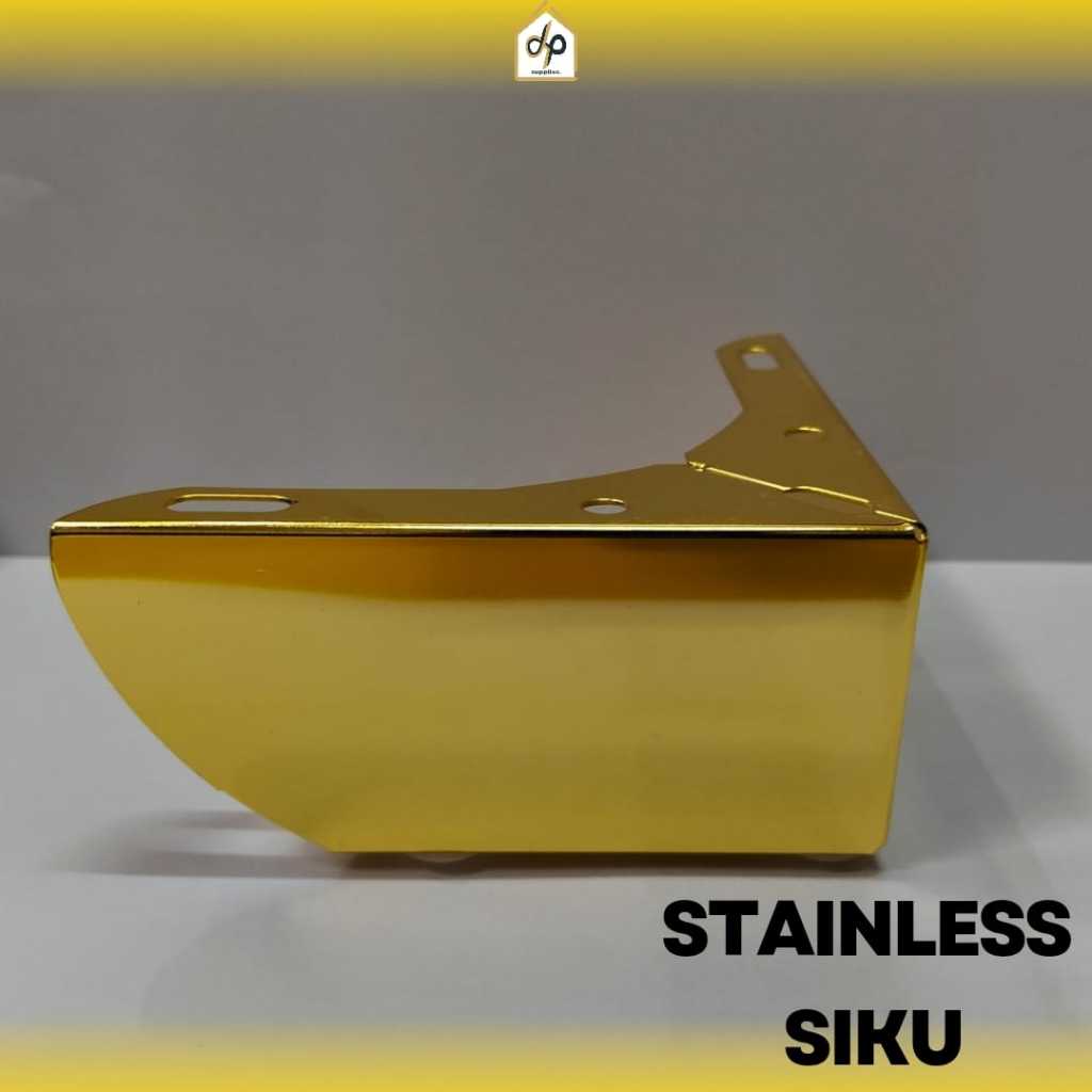 STAINLESS EMAS SIKU /KAKI SOFA SIKU/KAKI KURSI SIKU SUDUT/KAKI SIKU EMAS/KAKI SOFA GOLD SIKU