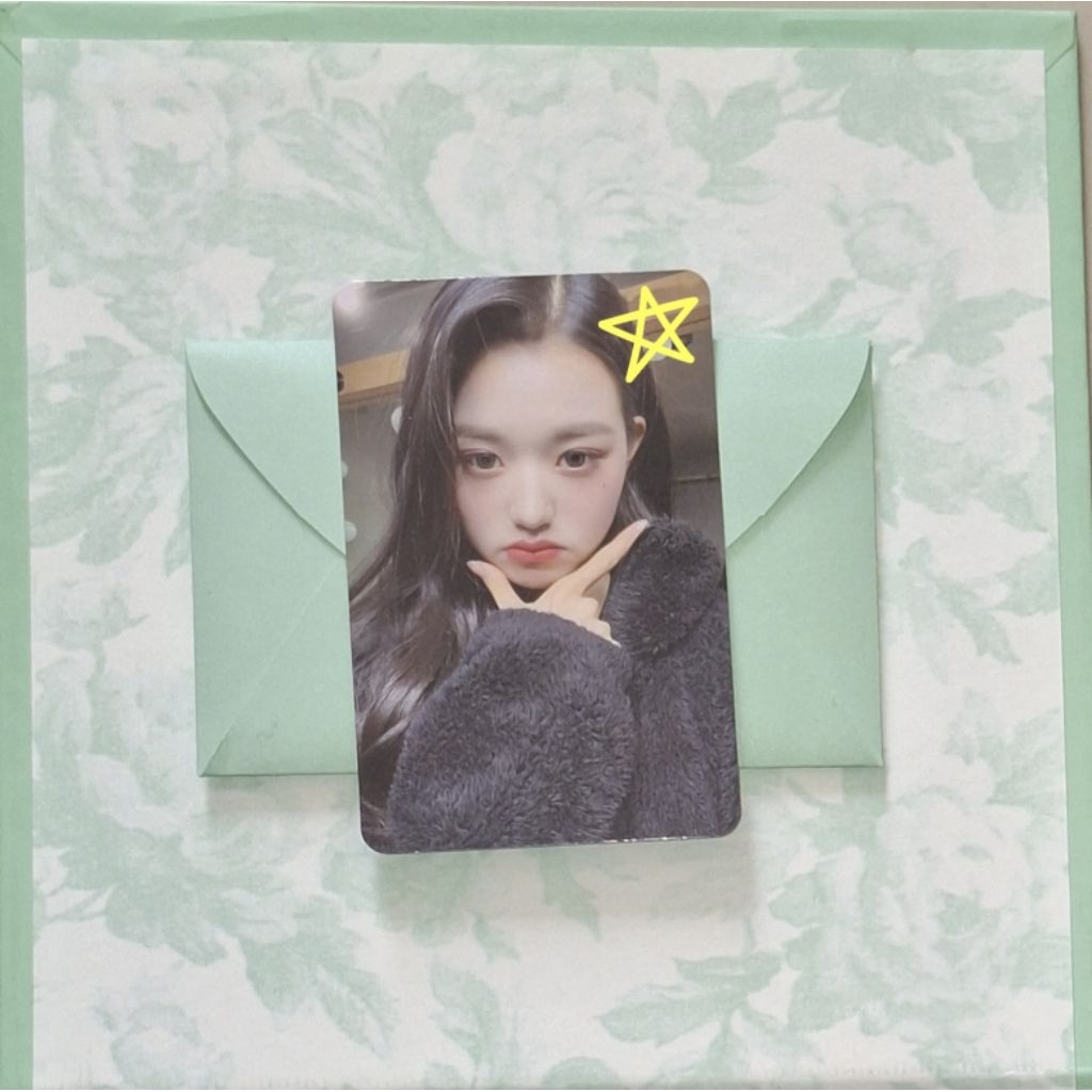 photocard wonyoung izone panorama nike