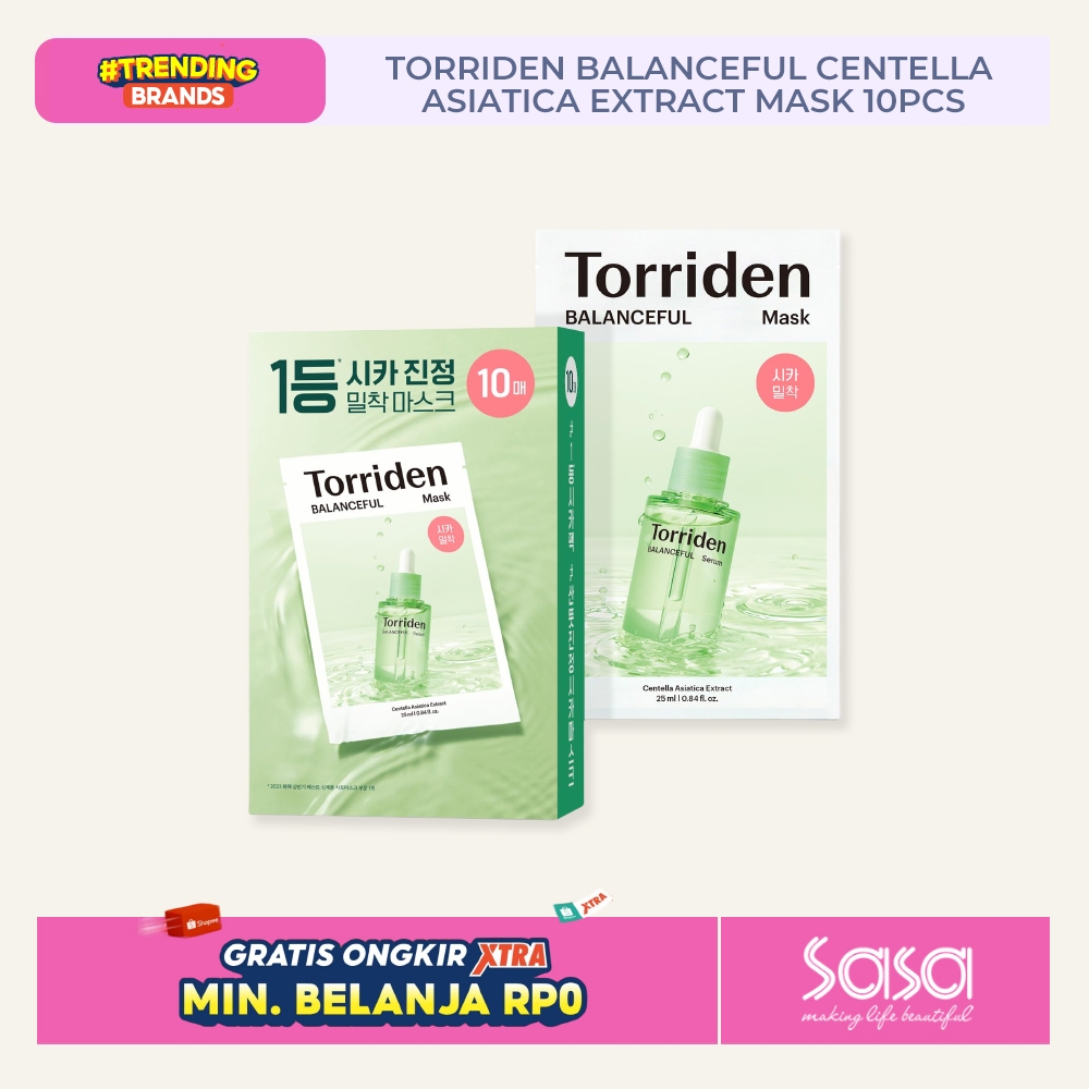 Torriden Balanceful Centella Asiatica Extract Mask 10pcs, Torriden Official Store, Torriden Sheet Ma