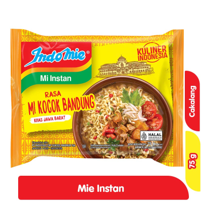 

Indomie Mi Instan Mi Kocok Bandung 75 g / Indomie Rasa Mie Kocok Bandung