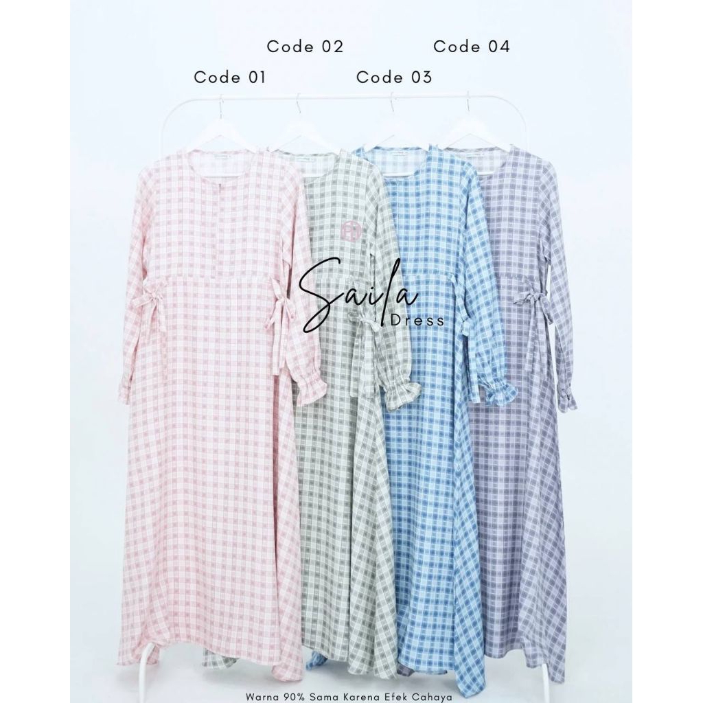 Saila Dress Motif Pelangi Hijab (Tanpa Khimar)