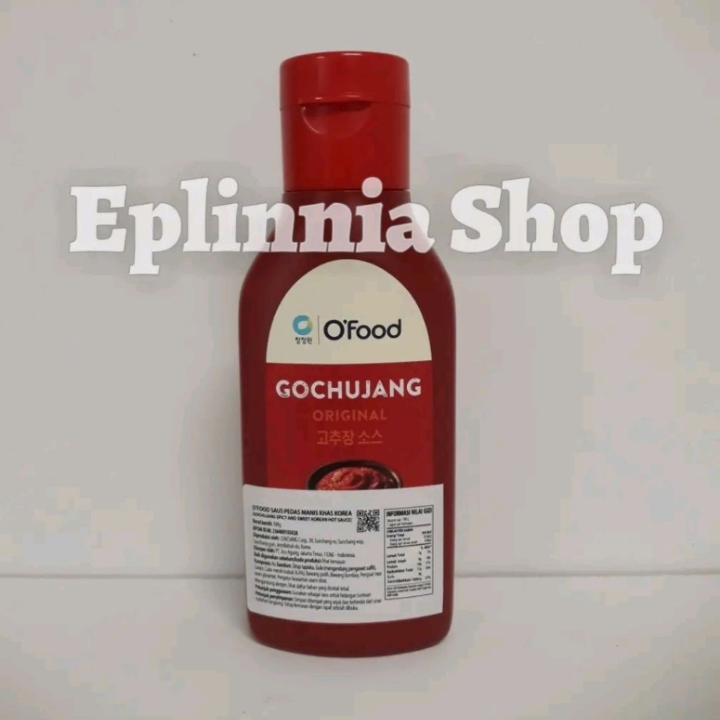 

O'food Ofood Gochujang Original Spicy & Sweet Korean Hot Sauce 300 gr - Saus