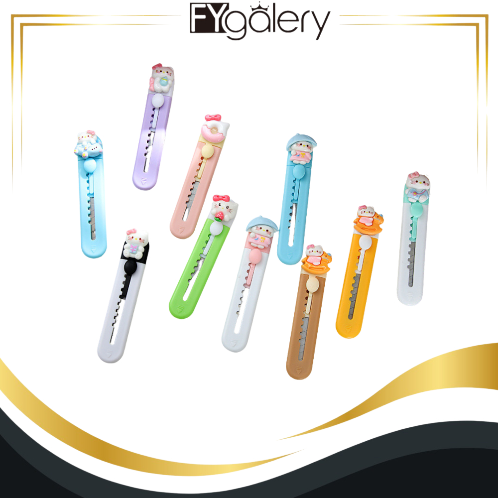 

FYgalery HL0682 Cutter Mini Karakter Cutter Mini Travelling Pisau Cutter Silet Lucu Y1875