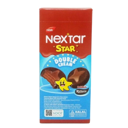 

NABATI NEXTAR STAR DOUBLE CREAM RICHOCO 8S KTK 84 GR 8993175558242
