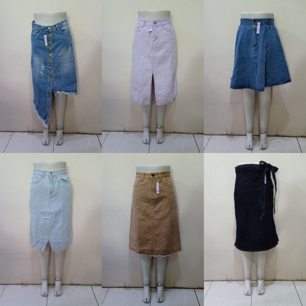 ROK JEANS PREMIUM PART 2//ROK MIDI JEANS PART 2//ROK PANJANG JEANS PART 2//