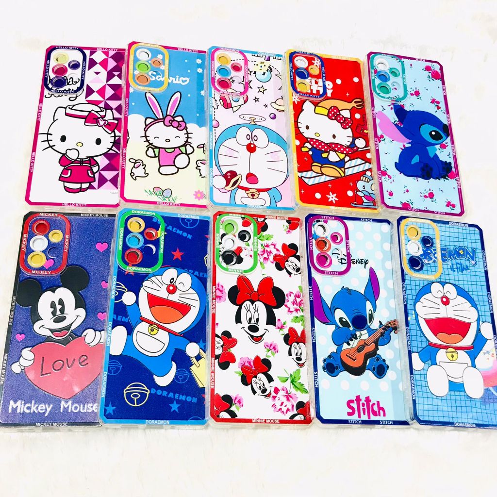 [ GROSIR 10PCS ] Softcase Clear Mickey Mouse for SMSUNG/OPPO/RLME/RDMI/VIVOO - High Quality Silicone