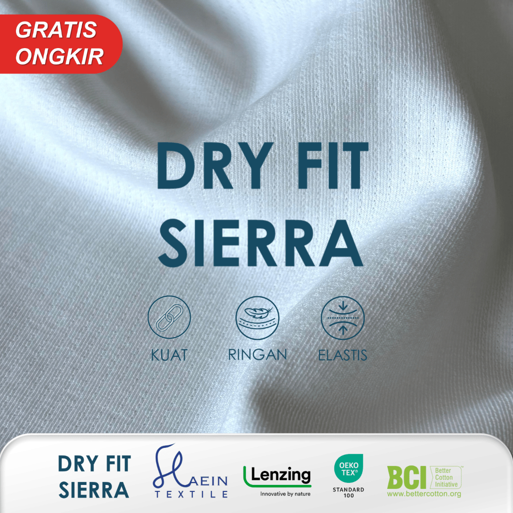 Kain Dryfit Sierra jersey - kain jersey drifit - kiloan - kain putih - kain bahan - kain jersey & sp