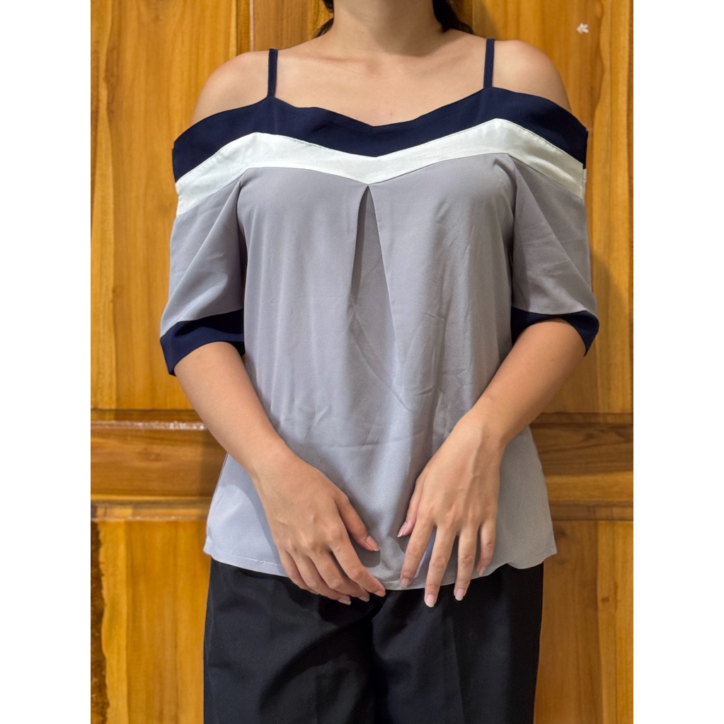 (preloved) Top Sabrina - Baju Sabrina