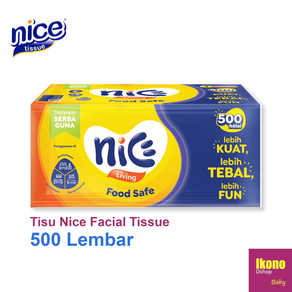 Tissue Nice 360 Sheets - Nice 500 Sheets - Nice Roll - Tissue Nice 360 500 Lembar