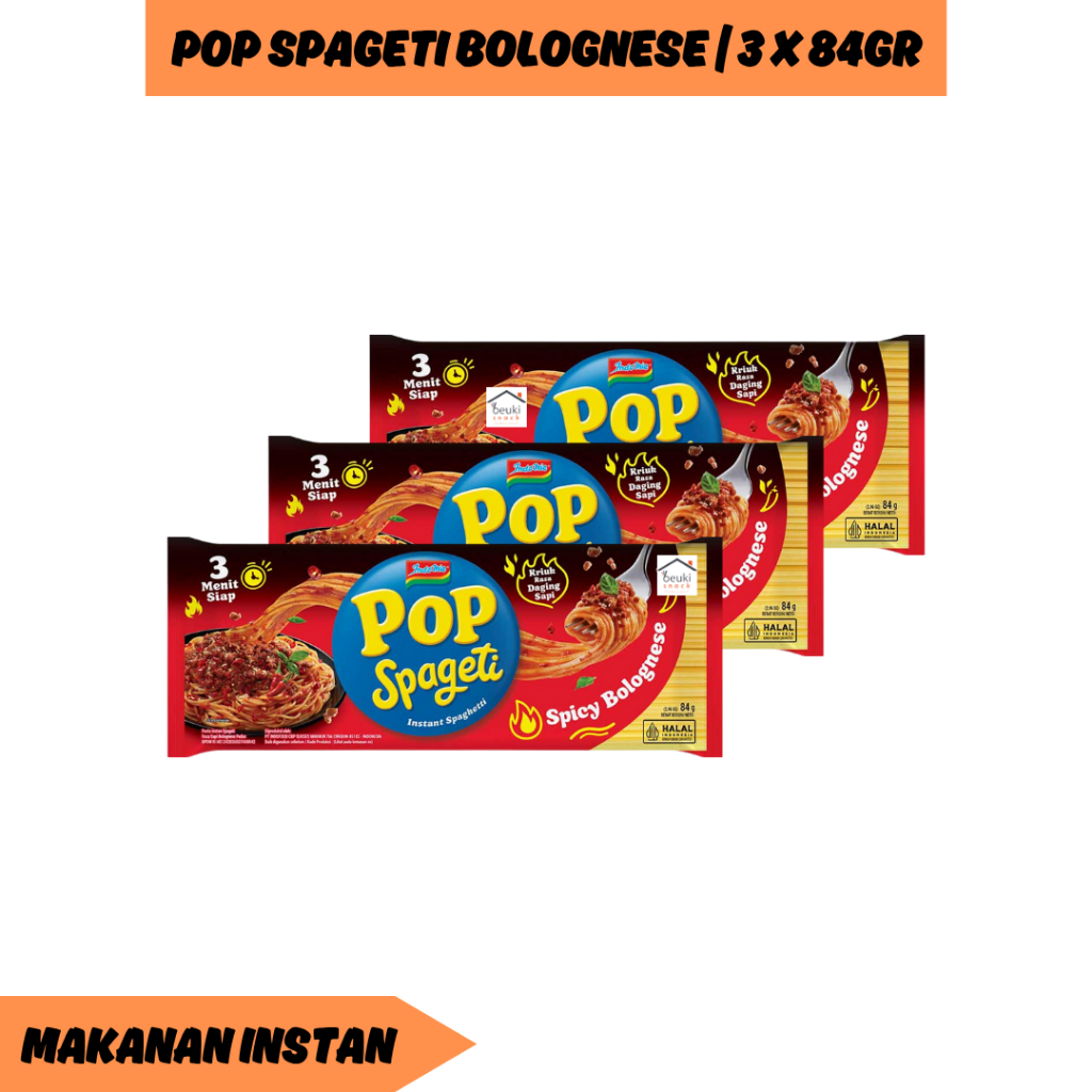 

3PCS Pop Spageti Bolognese Spicy dari Indomie