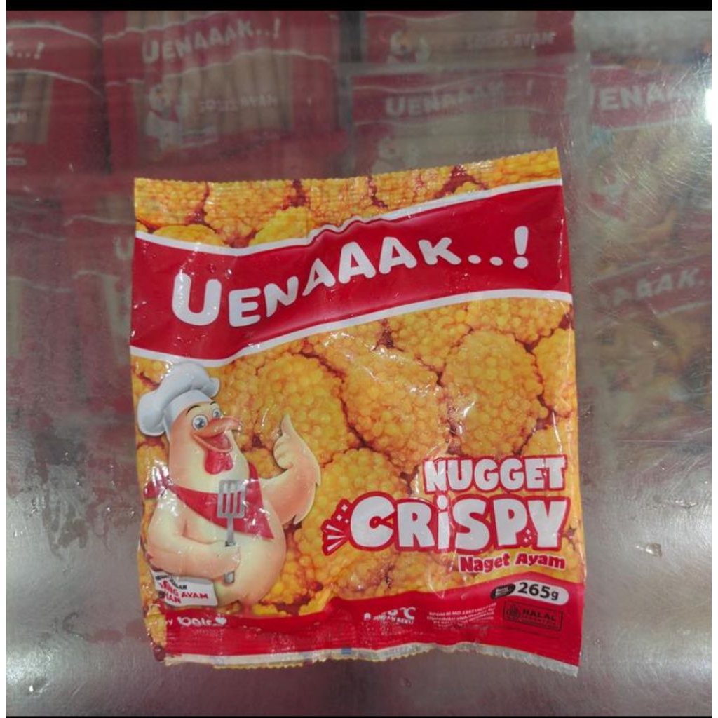 

naget crispy merk uenaaak berat 265 gram frozen food