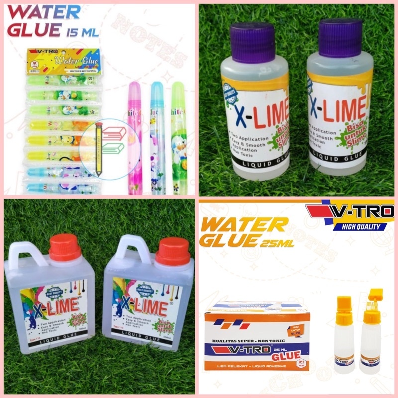 

LIQUID GLUE X-LIME / VTRO - LEM CAIR KERTAS MURAH SERBAGUNA / POVINAL BENING - CLEAR GLUE