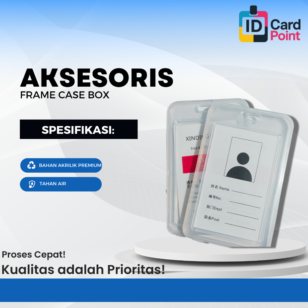 

Casing ID Card BOX Tahan Air/Case Buka Tutup