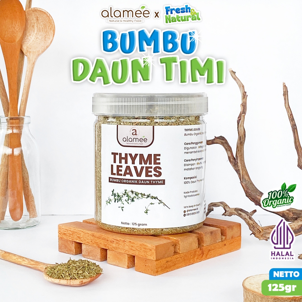 

Daun Thyme Timi Kering Bumbu Seasoning Masak Dapur Organik Masakan Garnish Dried fresh and natural