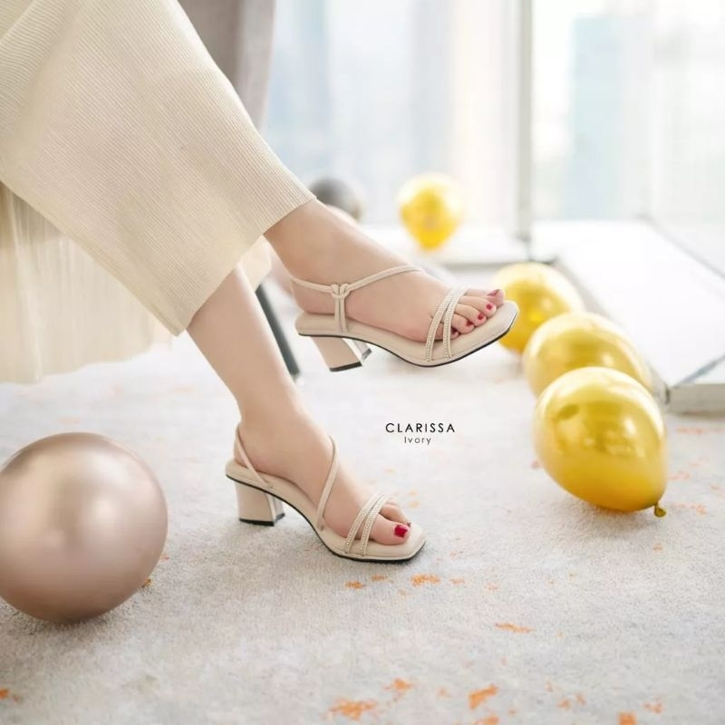 Sandal Original Wanita Sandal Clarissa Heels Damelia