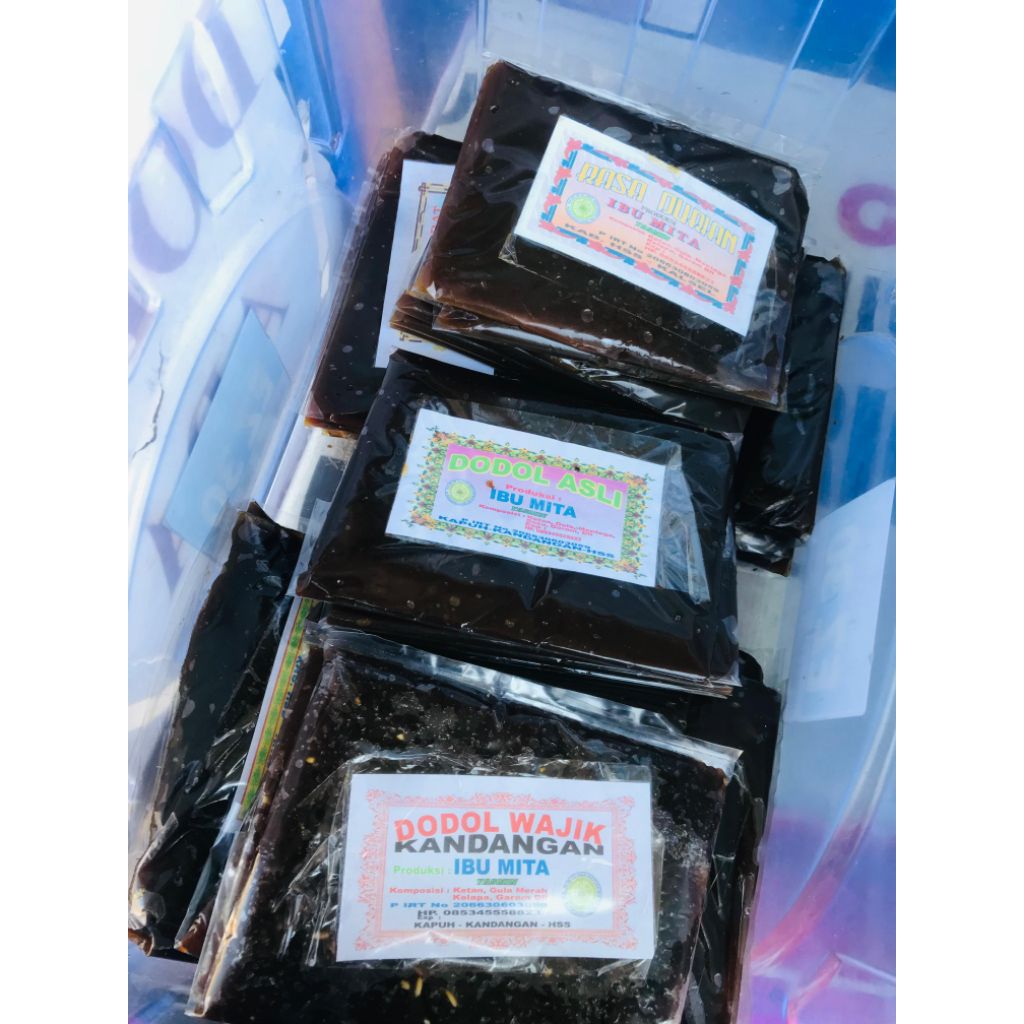 

Dodol asli&wajik Ibu mita kandangan kemasan besar
