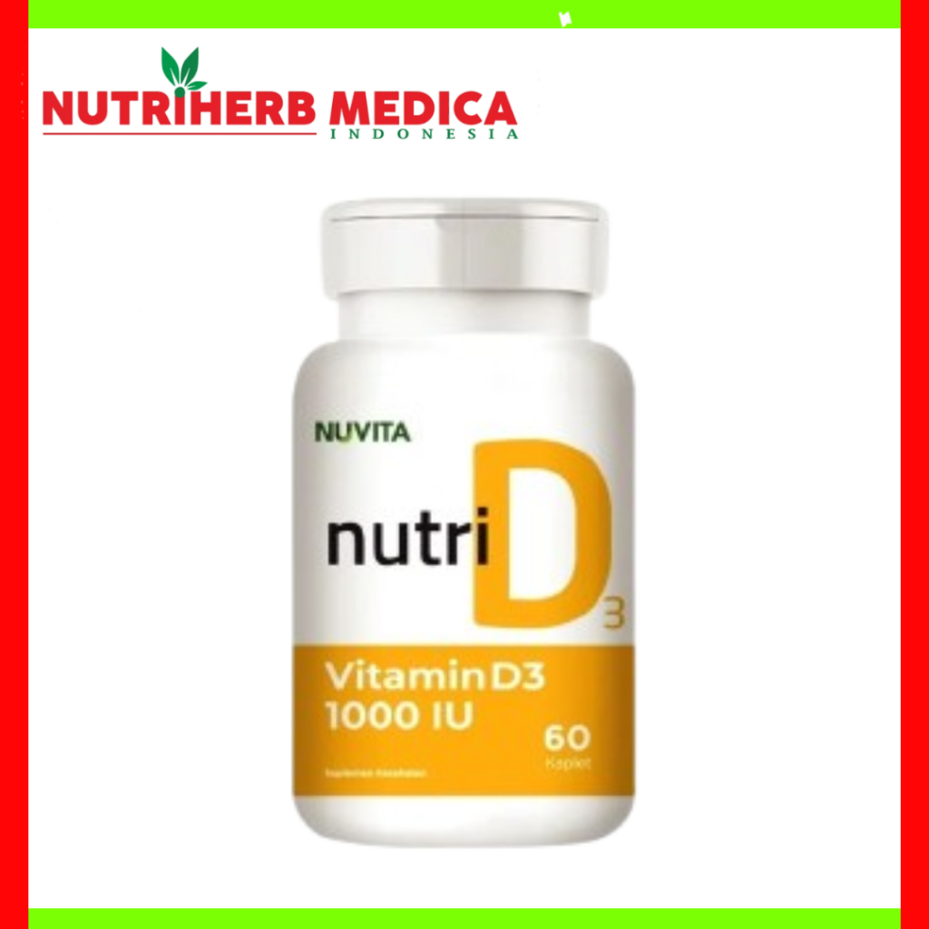 Nuvita D3 1000 IU Vitamin D3 D 3 60 Tablet / Nuvita D3 1000