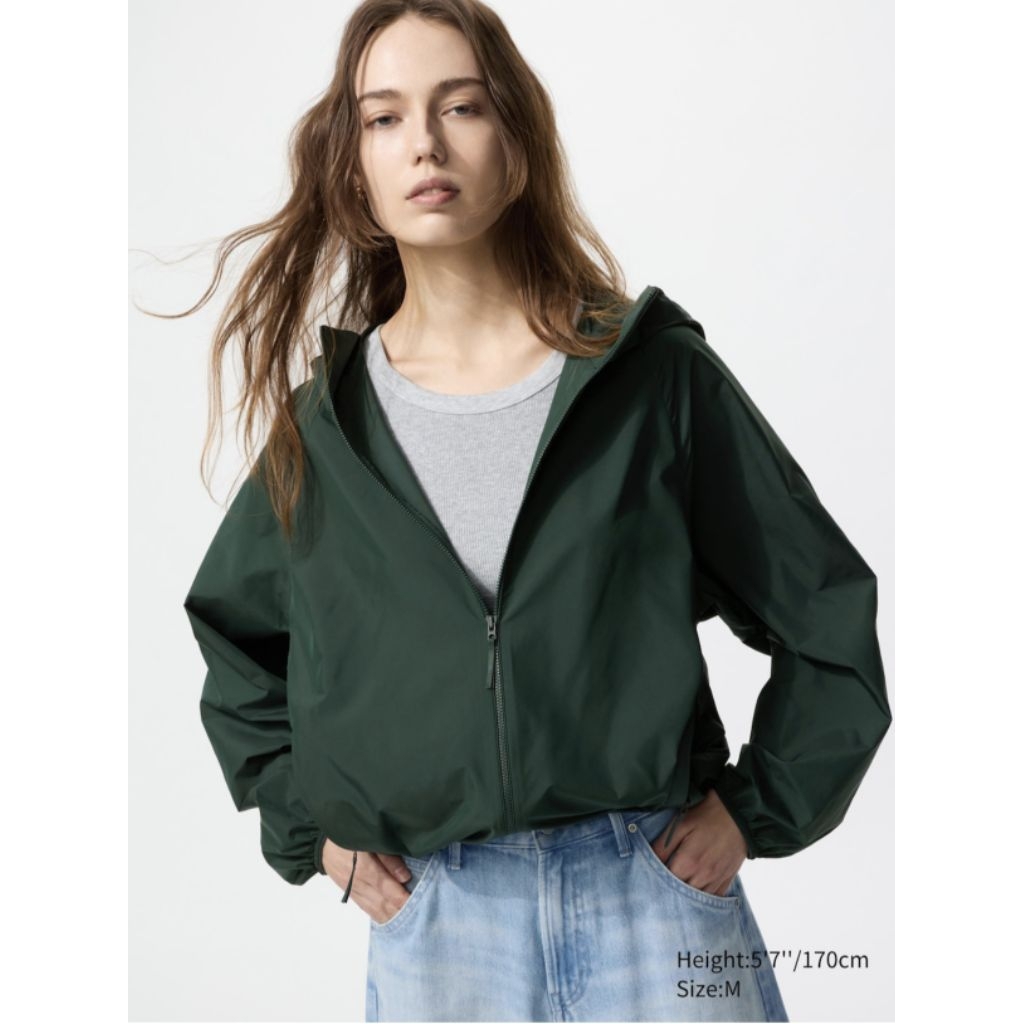 UNIQLO JAKET PARKA SAKU PROTEKSI SINAR UV