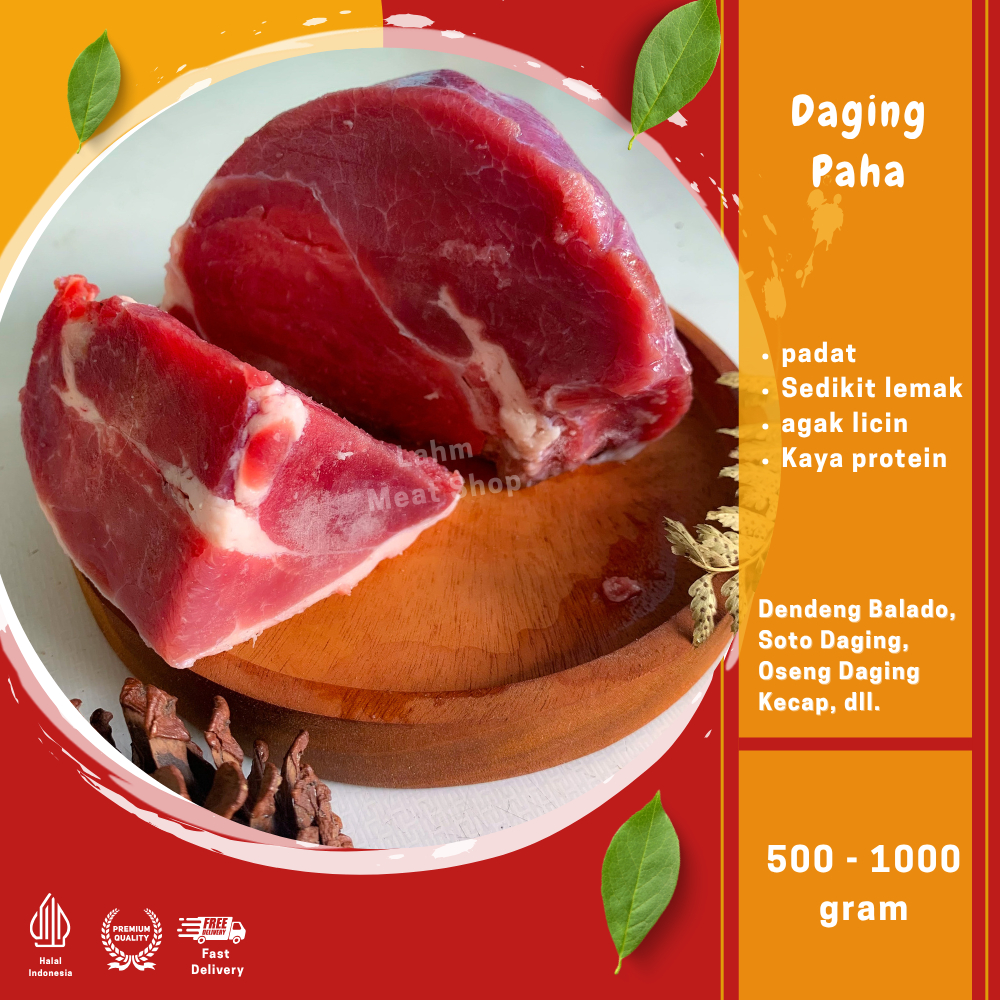 

Daging Paha Sapi Murah 1KG 1 KG 1000 gram