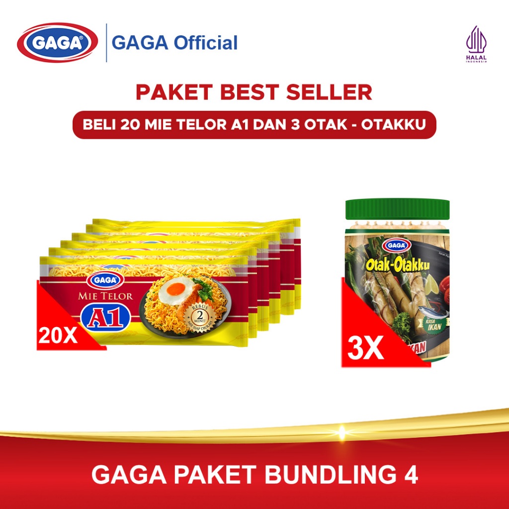

GAGA GAGA Mie Telor A1 1 KTN + GAGA Otak - Otakku 3 Toples (GG181)