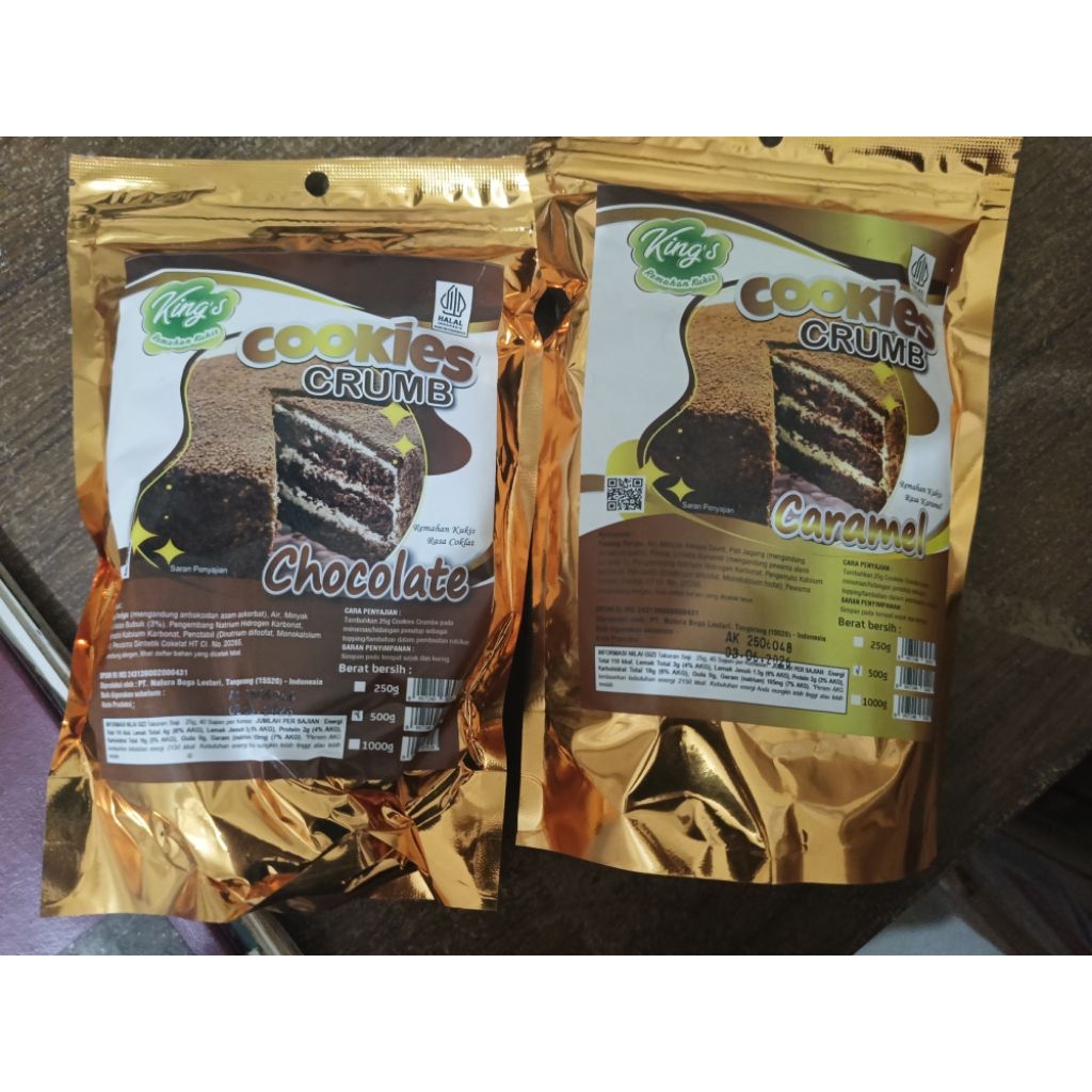 

BISKUIT COOKIES CRUMB TOPPING KINGS (COKLAT,CARAMEL,RED VELVET, MATCHA,TARO)