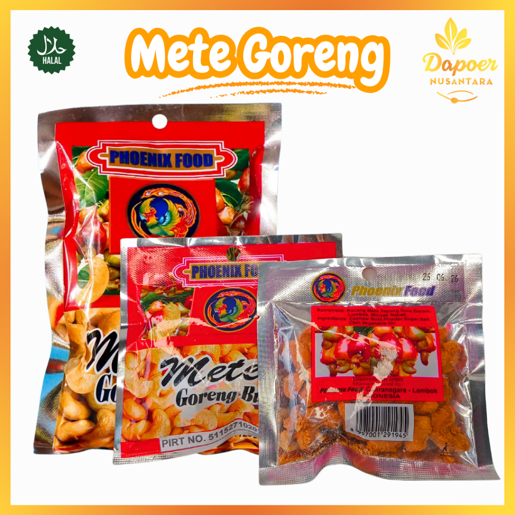 

Kacang Mete Mede Mente Dele Goreng Bumbu Merk Phoenix Food Enak
