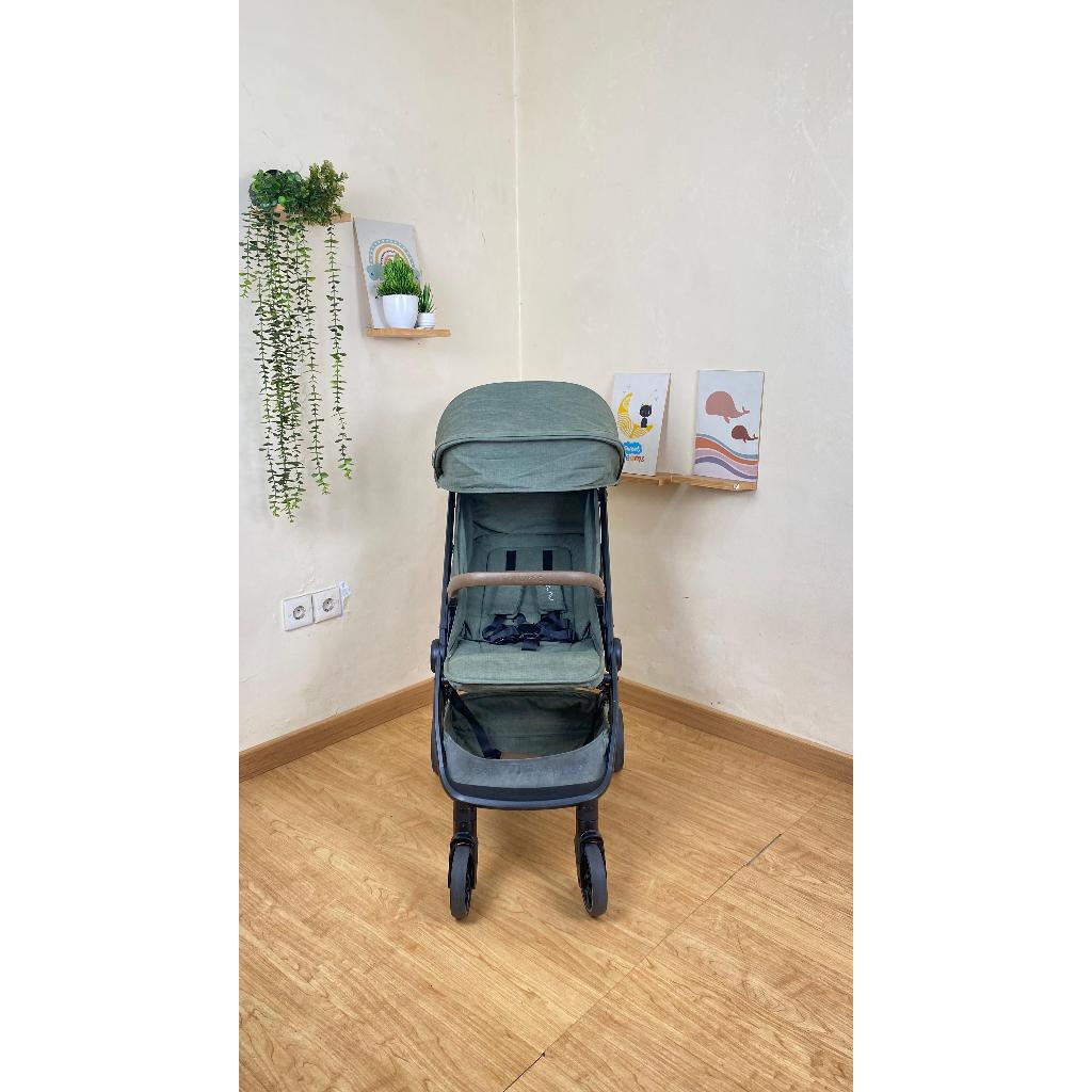 Jual Preloved Stroller Nuna TRVL Warna Army