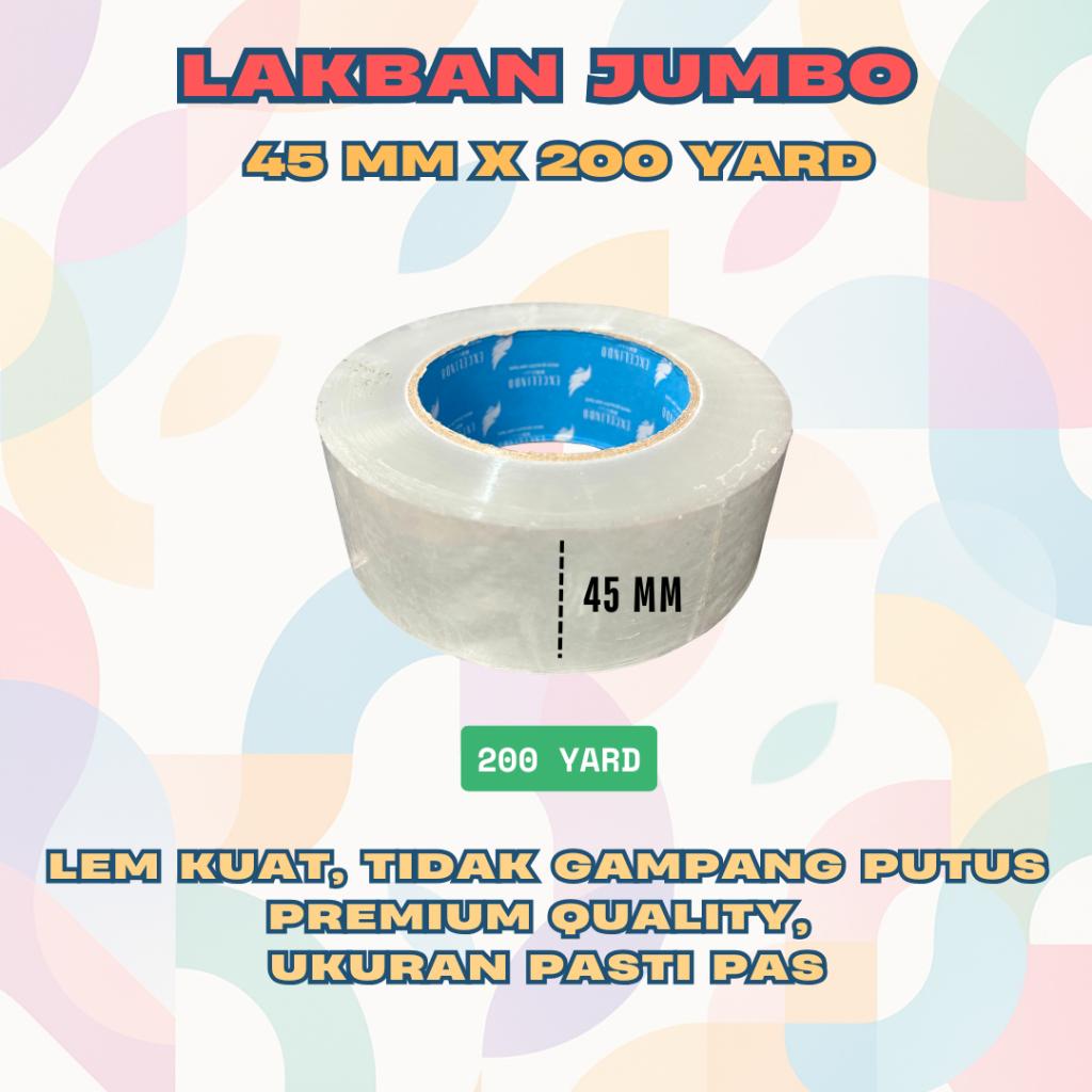 

MANNA Lakban OPP 45mm x 200 Yard REAL Bening/Coklat Lem Rekat dan Tidak Gampang Putus