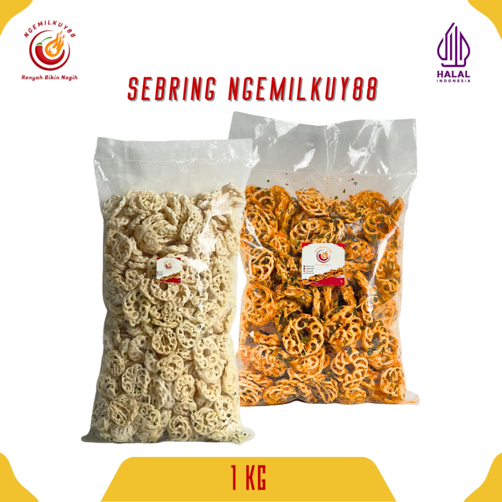 

Kerupuk Sebring Rafael 1KG Kerupuk Rafael Seblak Kering Cemilan Pedas Snack Pedas Ngemilkuy88_
