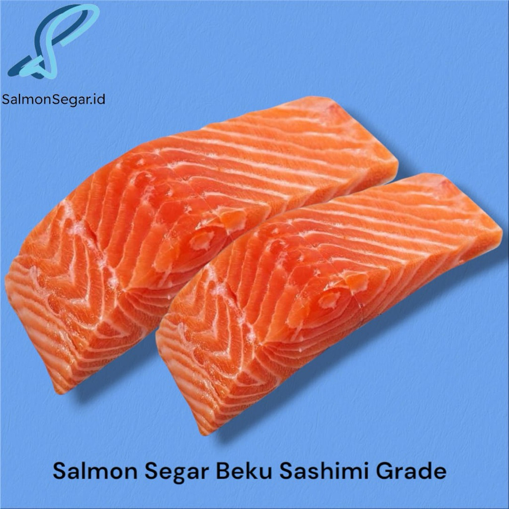 

Salmon Fillet Norway Sashimi Grade - Salmon Sashimi Kualitas Segar Beku