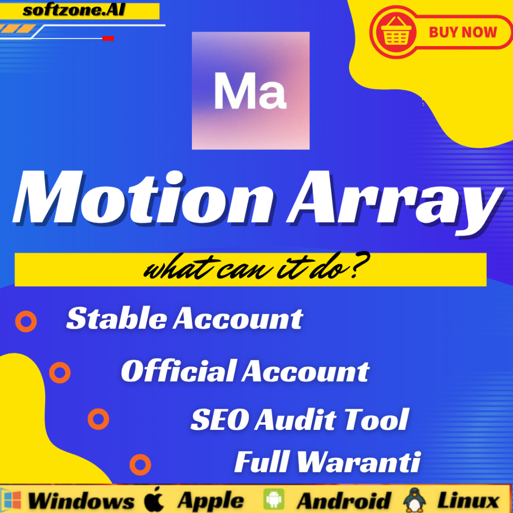 Array Premium [ MONTHLY] Platform Pembuat Film Pembuatan Video Akun Asli Motion Array Premium