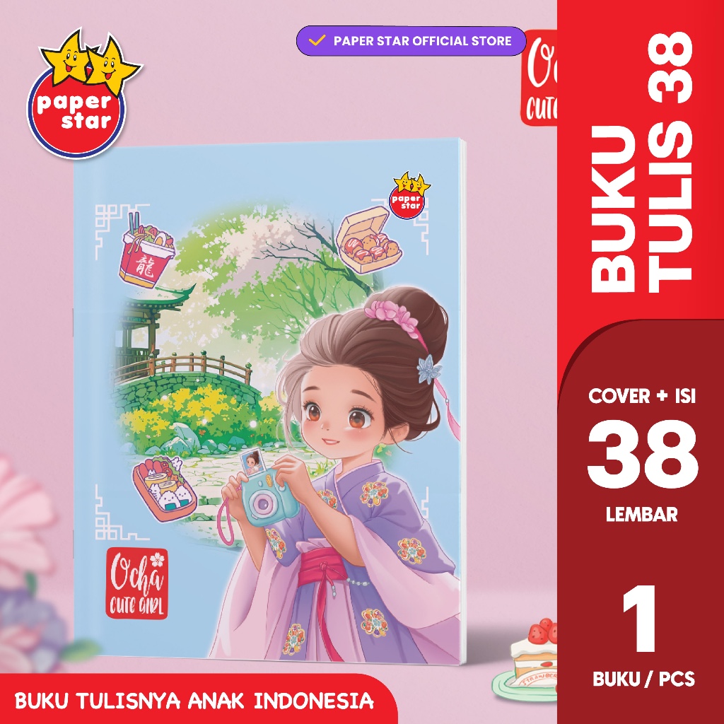 

Buku Tulis Paperstar Isi 38 Lembar (Per Pcs / Satuan)
