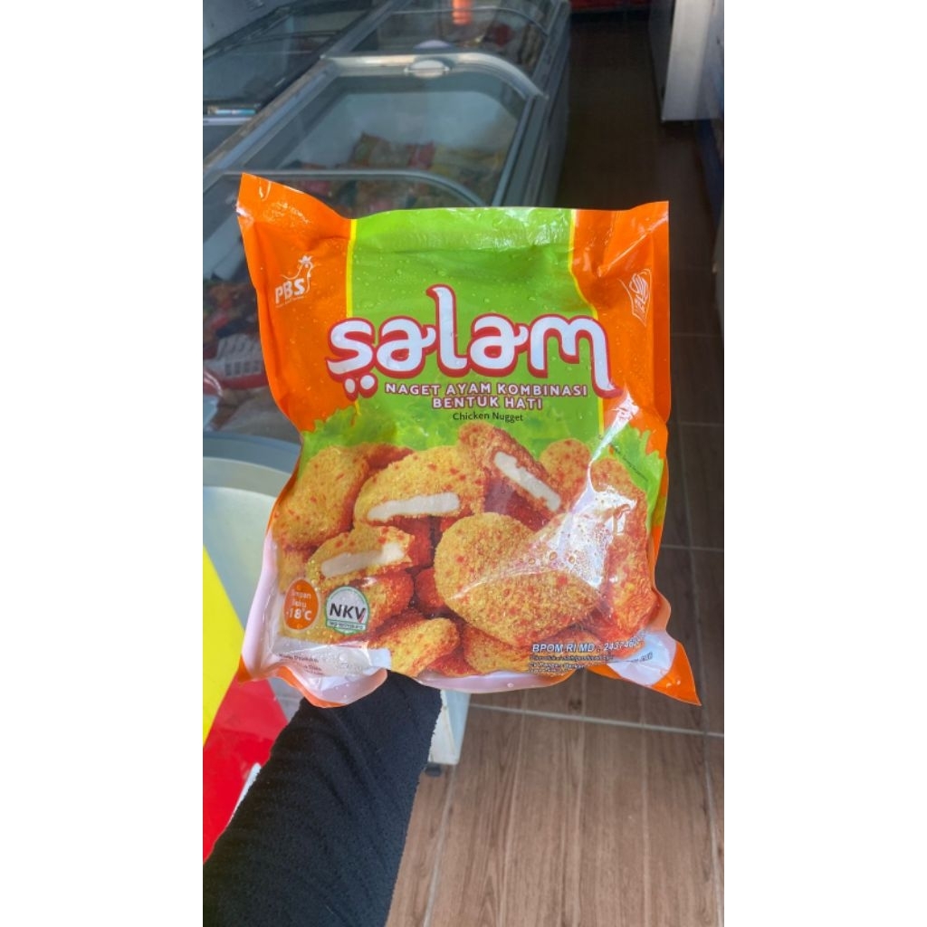 

Salam Naget Hati 1kg Frozen food cik ntik Jambi cemilan jajanan seblak korea jepang