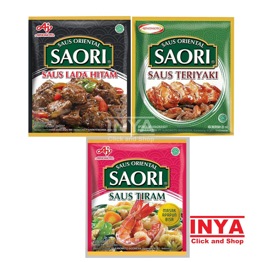 

Saori Saus Tiram Sachet - Oriental Sauce - Bumbu Masak