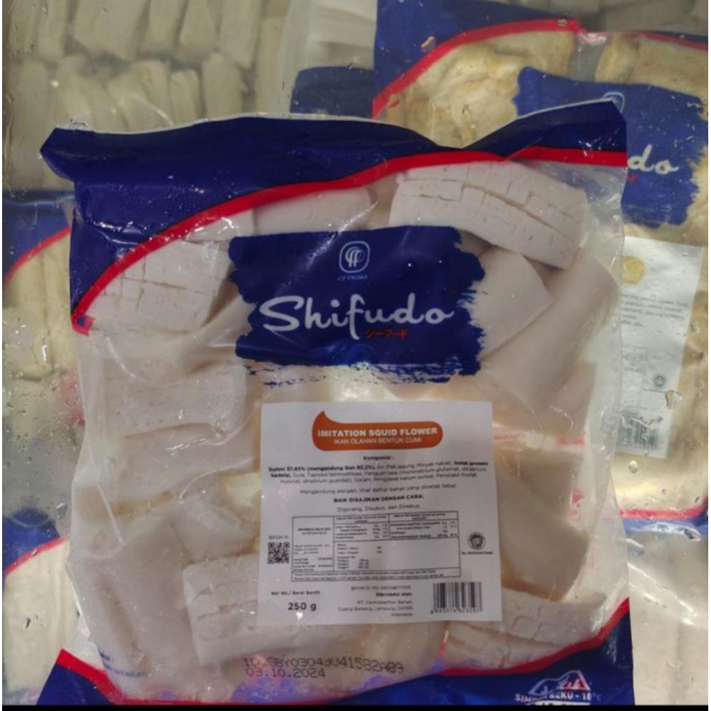 

shifudo seafoo cumi flower stick berat 500 gram frozen food