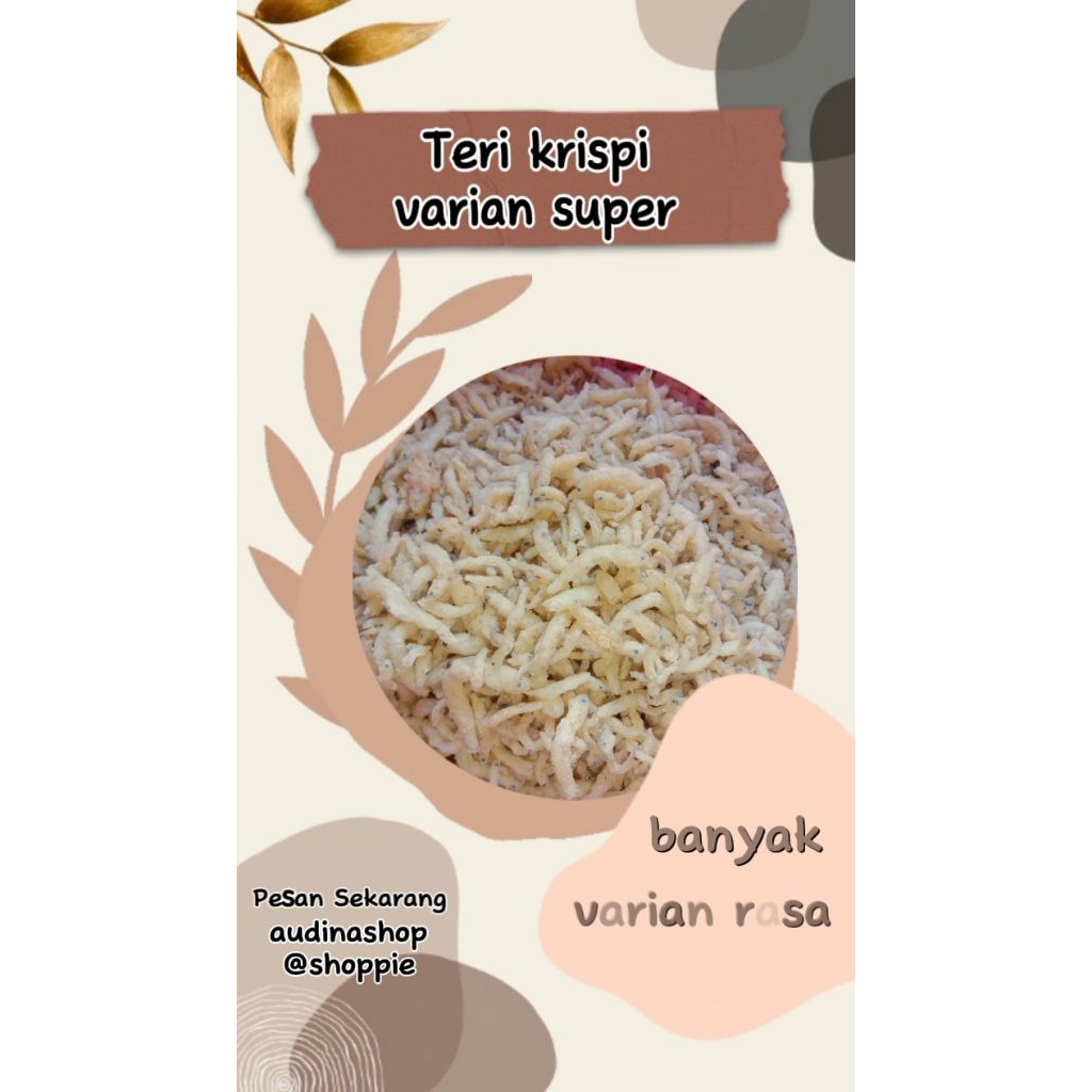 

teri crispy makanan cepat saji