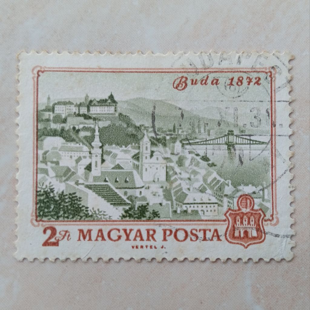 

Perangko Prangko Jadul Hungaria Magyar Posta Seri 100th Anniversary of Budapest 1972 - YN2658