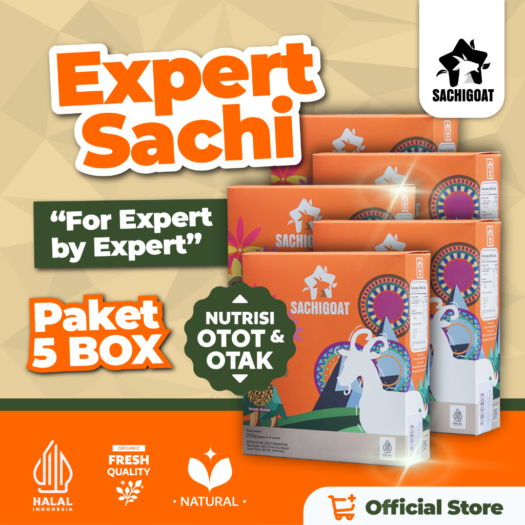 

SACHIGOAT | Energi Booster | Paket 5 Box (@250g)