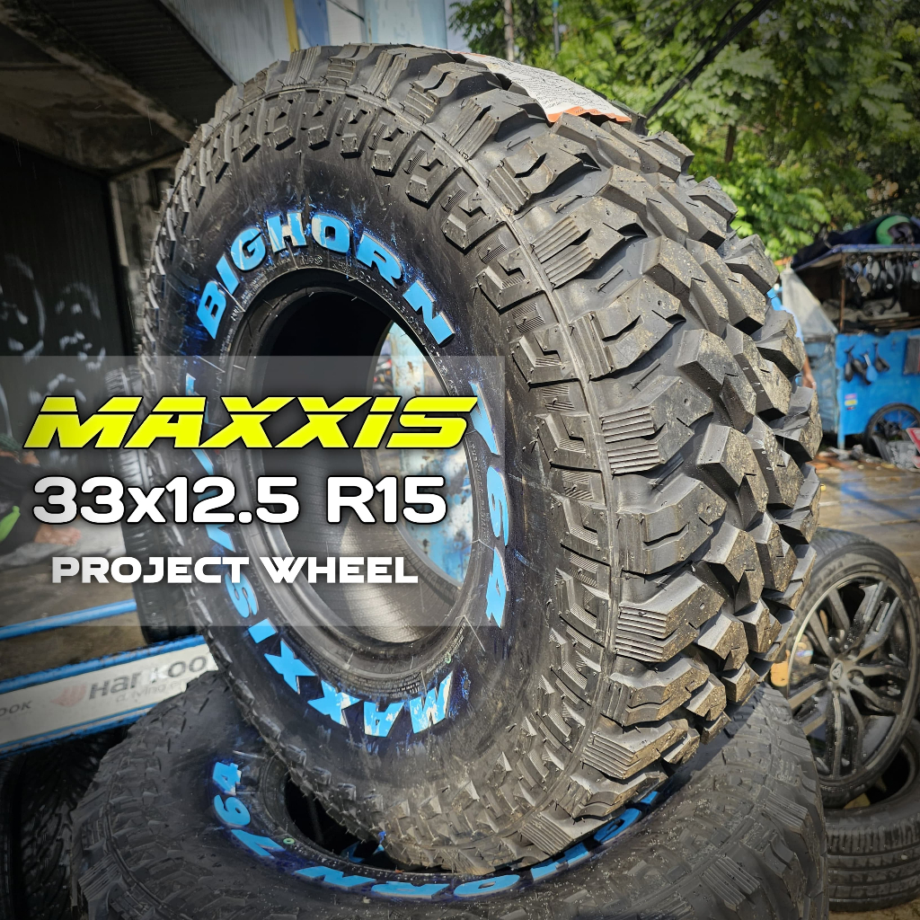 MAXXIS Bighorn M/T 33 x 12,5 R15 tipe MT764 // Land Cruiser Wrangler Ban Offroad Lumpur Ring 15