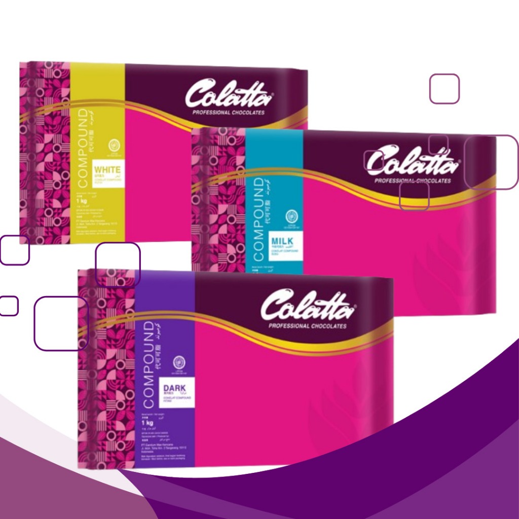 

COLATTA Compound 1 KG - DARK/WHITE/MILK - Coklat/Chocolate
