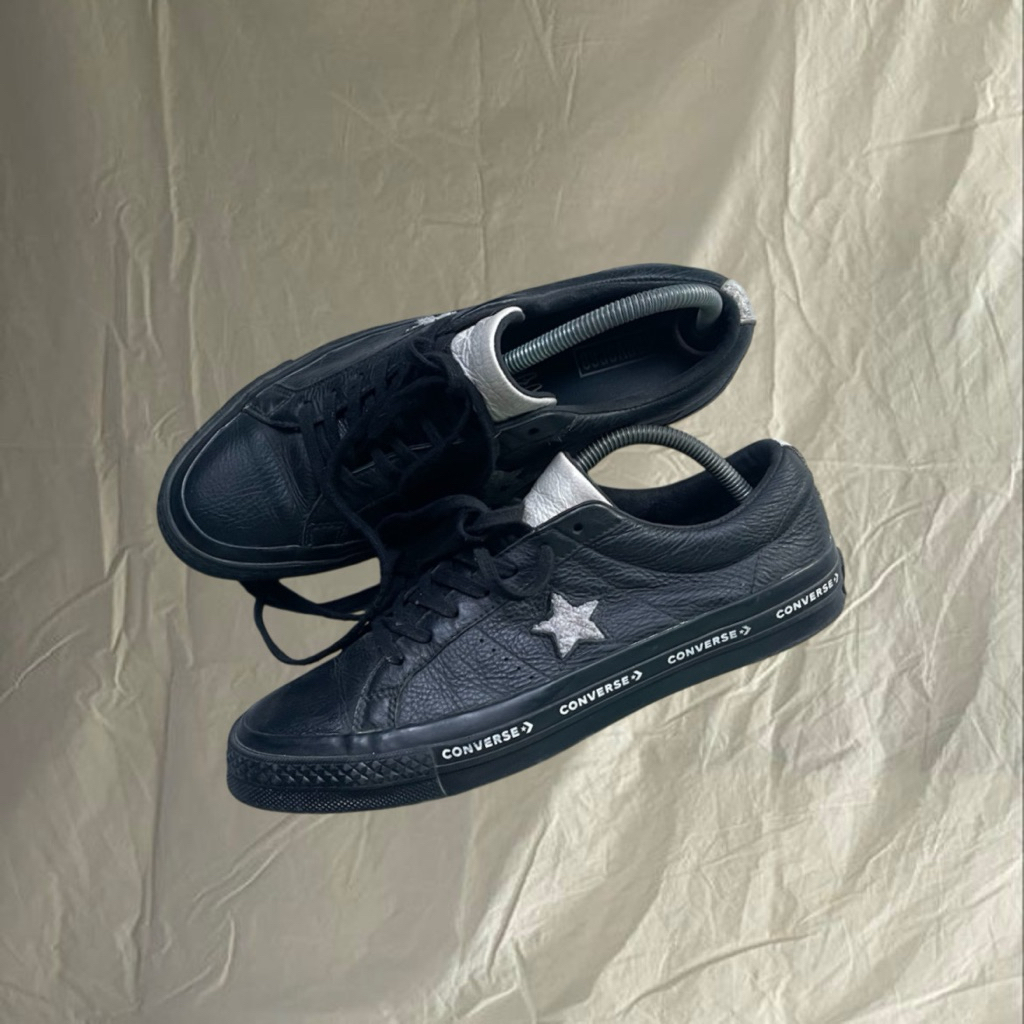 CONVERSE one star pinstripe leather