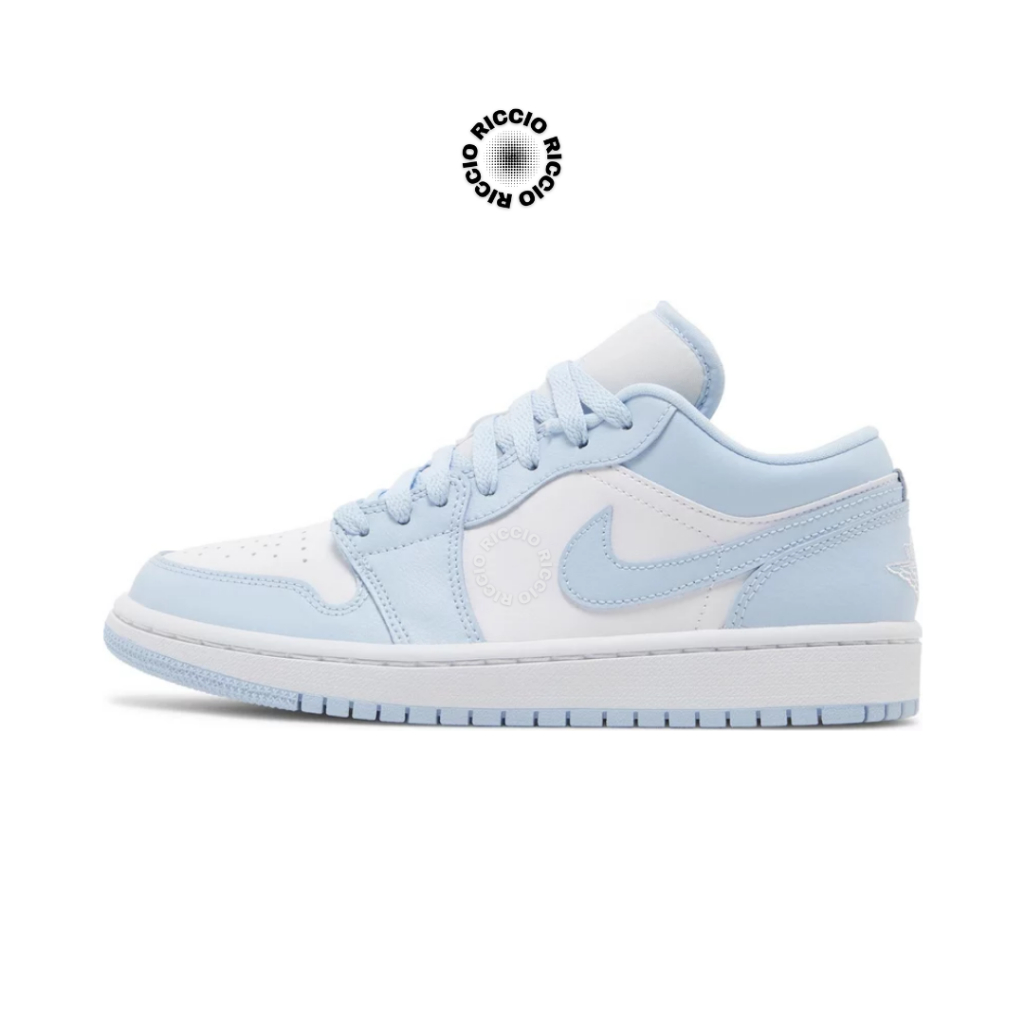 Sepatu Air Jordan - Air Jordan 1 Low 'Ice Blue' Original