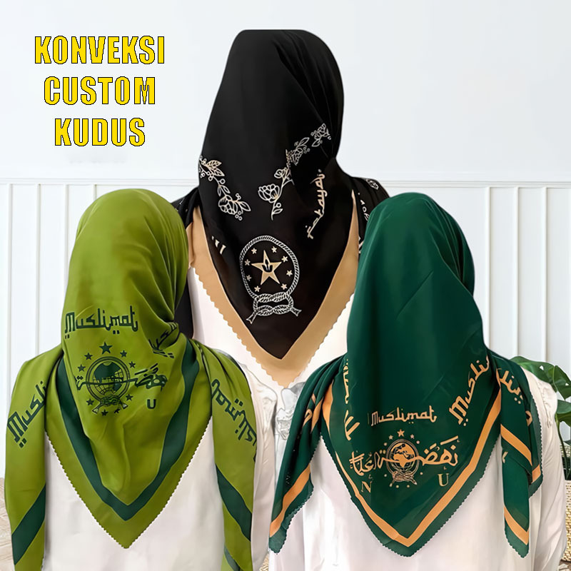 Kerudung Jilbab Segi Empat FATAYAT NU & MUSLIMAT NU / Jilbab Muslimat Nu Segi Empat